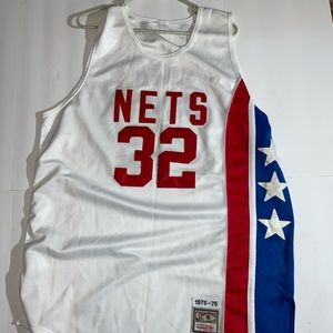 1975-1976 Mitchell & Ness Julius Erving #32 Nets Jersey OG